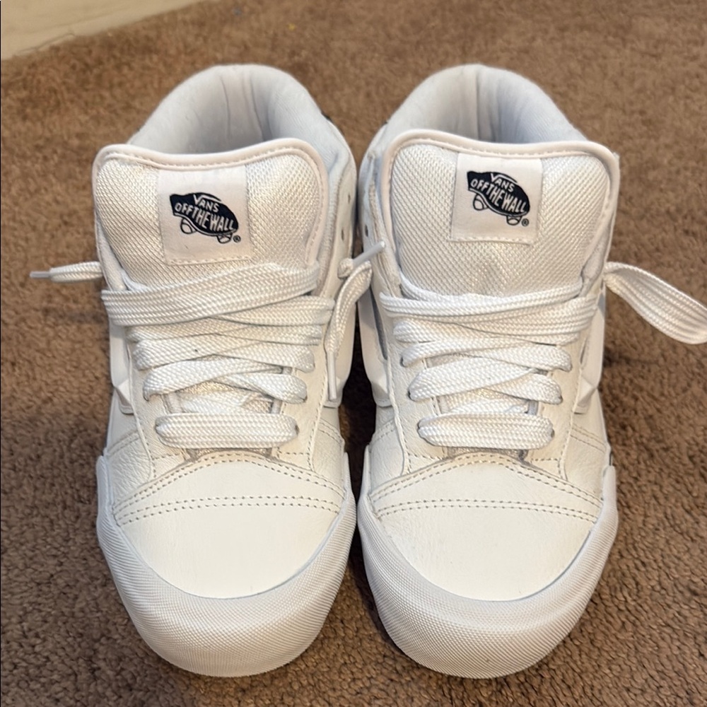 Vans knu skool mid white